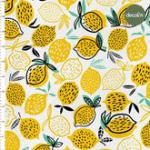 Lemon Patterned Digital Printed Fabric